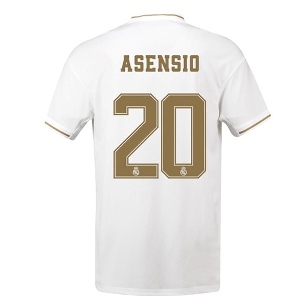 Trikot Real Madrid NO.20 Asensio Heim 2019-20 Weiß Fussballtrikots Günstig